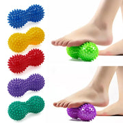 Peanut PVC Yoga Supplies with Thorns Workout Massage Ball Trigger Point Inflated Air Muscle Massager Foot Massage Hedgehog Ball